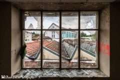 Usine Coton Club - Vue depuis les bâtiments administratifs surplombant l'usine