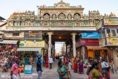 Inde - Madurai - Palette de couleurs vers le temple Sri Meenakshi Amman