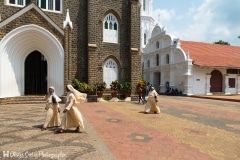 Inde - Centre chrétien de pèlerinage sur la route entre Marari beach et Kochi